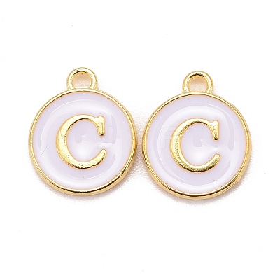 Golden Plated Alloy Charms LS-ENAM-S118-01C-1