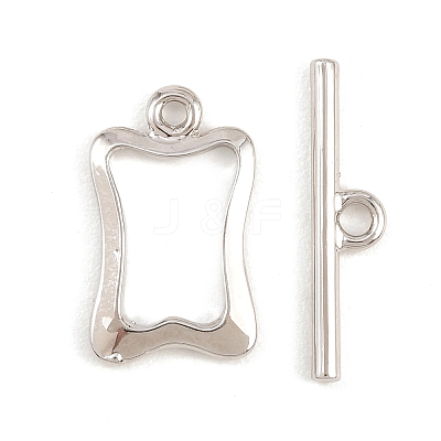 Brass Toggle Clasps KK-G548-41P-04-1