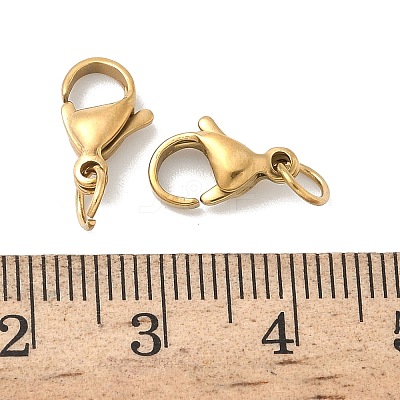304 Stainless Steel Lobster Claw Clasps STAS-B166-01G-1
