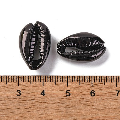 Baking Paint Cowrie Shell Beads X-SSHEL-M023-01B-1