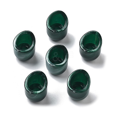 Two Tone Acrylic Beads OACR-S042-06G-1