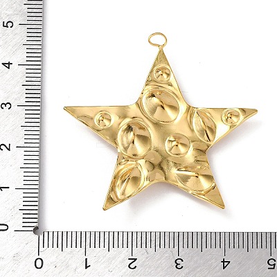 304 Stainless Steel Cubic Zirconia Pendants X-STAS-Z182-07G-03-1