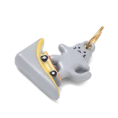 Printed 304 Stainless Steel Pendants LS-SA-CBA4D1F-09G-J-1