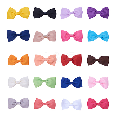 Grosgrain Bowknot Alligator Hair Clips PHAR-NB0001-02-1