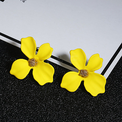 Flower Alloy Stud Earrings WGD3727-02-1