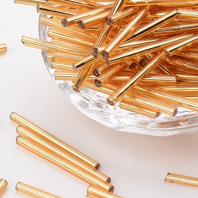Glass Bugle Beads X-GT001-2-1