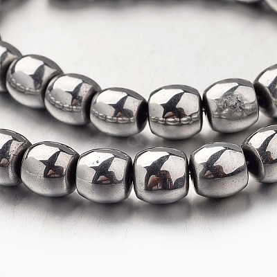 Electroplate Non-magnetic Synthetic Hematite Bead Strands G-F300-43-01-1