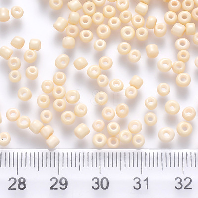 6/0 Baking Paint Glass Round Seed Beads SEED-S036-01C-19-1