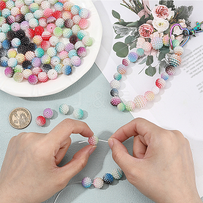 Imitation Pearl Acrylic Beads OACR-PA0001-09B-1