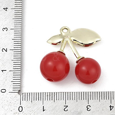 Alloy & Acrylic Pendants PALLOY-S053-01LG-D-1