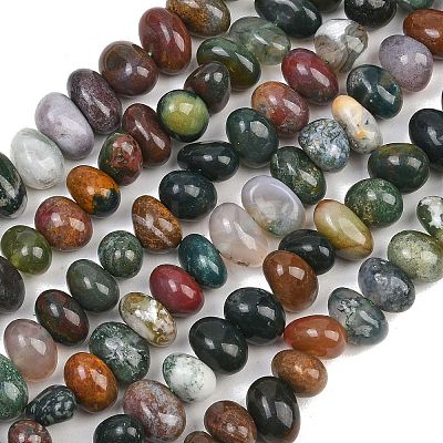 Natural Indian Agate Beads Strands G-RM250109-B7-1