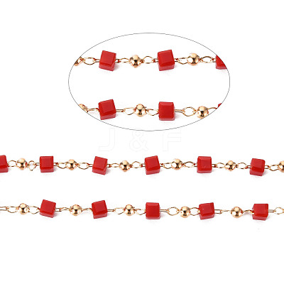 Handmade Acrylic Beaded Chains CHC-S012-001-A01-G-1