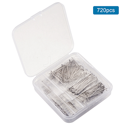 304 Stainless Steel Ball Head Pins & Eye Pins & Head Pins STAS-TA0004-23P-1