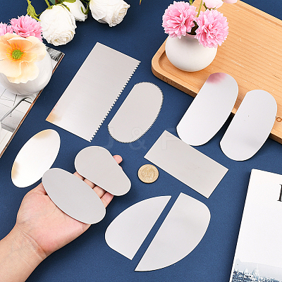 10Pcs Stainless Steel Clay Cutter DIY-SP0005-94-1