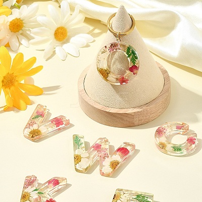 26Pcs 26 Styles Transparent Epoxy Resin Pendants CRES-YW0002-28D-1