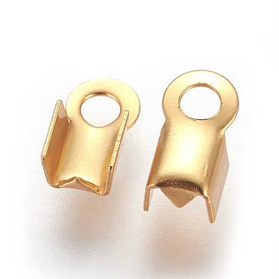 304 Stainless Steel Folding Crimp Ends X-STAS-P227-02G-1