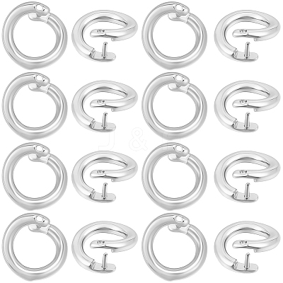 Brass Snap Clasps KK-BBC0021-49S-1
