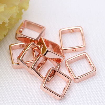 Brass Bead Frame KK-WH0062-06A-RG-1