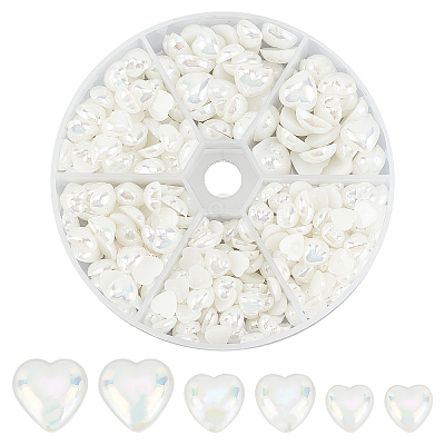 ABS Plastic Imitation Pearl Cabochons PACR-AR0001-02-1
