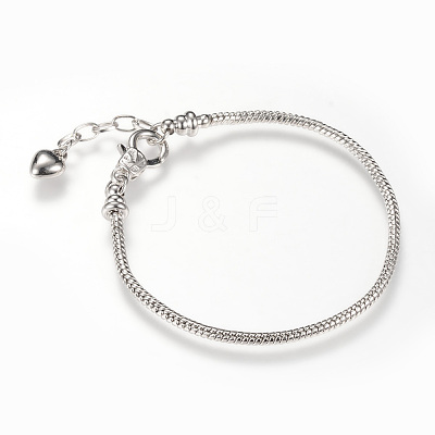 Brass European Style Bracelet Making MAK-R011-03P-1