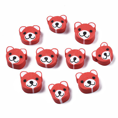 Handmade Polymer Clay Beads LS-CLAY-S096-004E-1