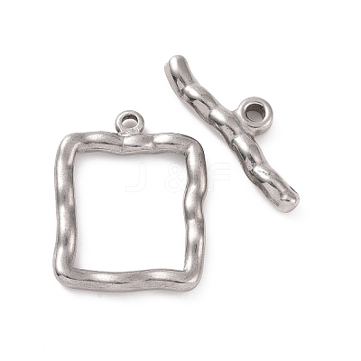 Non-Tarnish 304 Stainless Steel Toggle Clasps STAS-A067-03P-1
