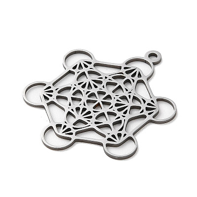 Non-Tarnish 201 Stainless Steel Pendants STAS-D041-06P-1