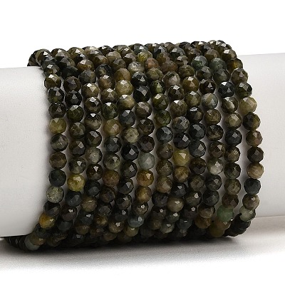 Natural Green Tourmaline Beads Strands GG-CBAA9B4-B01-03B-1