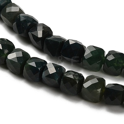 Natural Moss Agate Beads Strands G-H078-C30-01-1