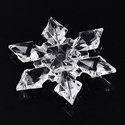 Transparent Acrylic Connector Charms TACR-T028-04A-1