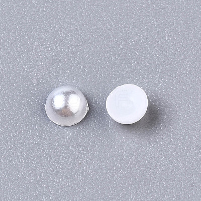 10000pcs ABS Plastic Imitation Pearl Cabochons SACR-S738-3mm-Z9-1