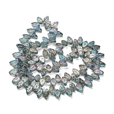 Electroplate Glass Beads Strands EGLA-B004-02A-FR03-1