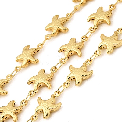 304 Stainless Steel Starfish Link Chains CHS-C021-02C-G-1