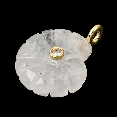 Natural Quartz Crystal Carved Pendants G-C282-01J-1