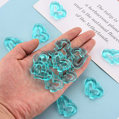 Transparent Acrylic Beads TACR-S154-57B-946-1