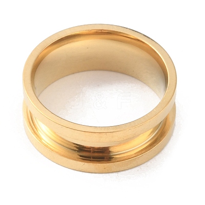 201 Stainless Steel Grooved Finger Ring RJEW-WH0004-32B-G-1