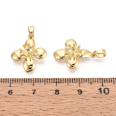 Brass Cup Pearl Peg Bails Pin Pendants KK-T079-21G-1