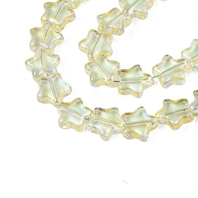 Electroplate Glass Beads Strand EGLA-S188-17-1