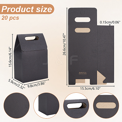 Paper Gift Tote Bags ABAG-WH0044-58C-1