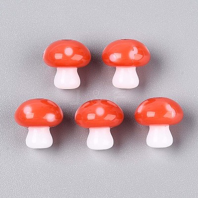 Opaque Acrylic Beads OACR-N152-04A-1