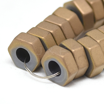 Electroplate Non-magnetic Synthetic Hematite Beads Strands G-T061-08H-1