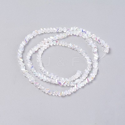 Electroplate Glass Bead Strands GLAA-F092-A06-1