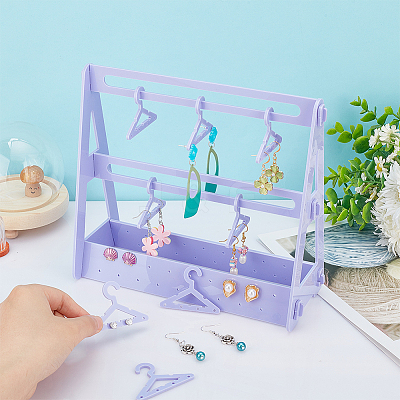 Opaque Acrylic Earring Display Stands EDIS-WH0029-16D-1