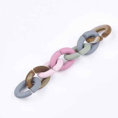 Rubberized Style Acrylic Linking Rings OACR-T011-130-1