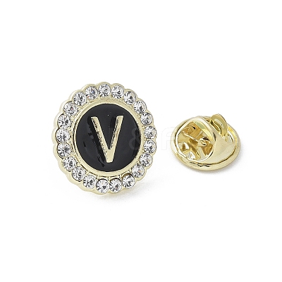 Letter Enamel Pins JEWB-S042-03V-G-1