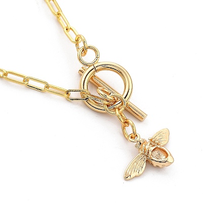 Brass Pendant Necklaces NJEW-JN03060-1
