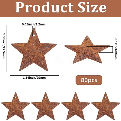 Rust Iron Pendants IFIN-GF0001-61B-1