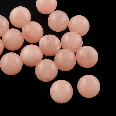 Acrylic Imitation Gemstone Beads OACR-R029-10mm-24-1