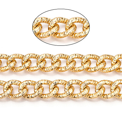 Aluminum Textured Curb Chains CHA-N003-04KCG-1