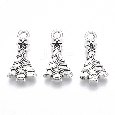 Tibetan Style Alloy Pendants TIBE-N010-28AS-RS-1